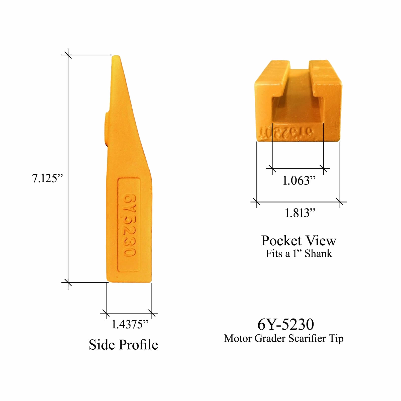 T114792 Adaptateur de tige scarifiant John Deere