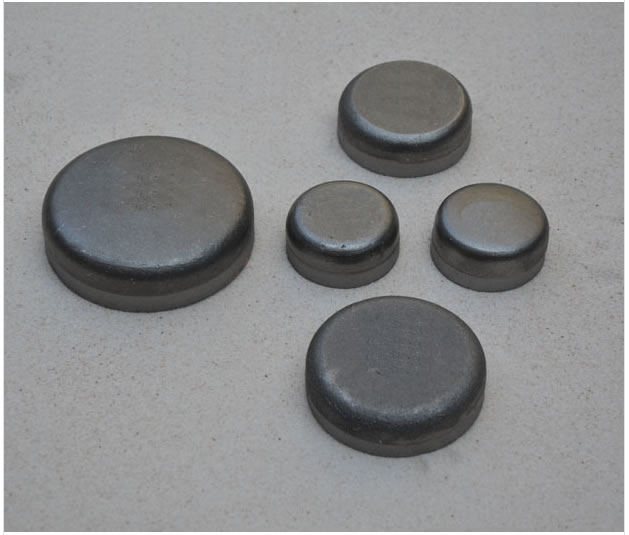 Bouton d'usure bimétallique de carbure de chrome 115 mm