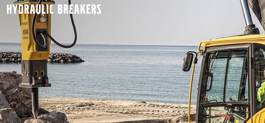 Volvo-Wheed-Excavators-Attachements-Hydraulic-Breakers
