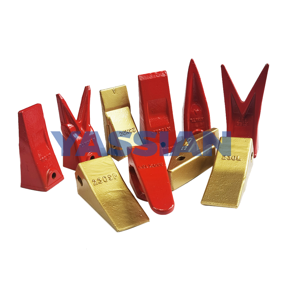 Types de dents de godet d'excavatrice et leurs utilisations