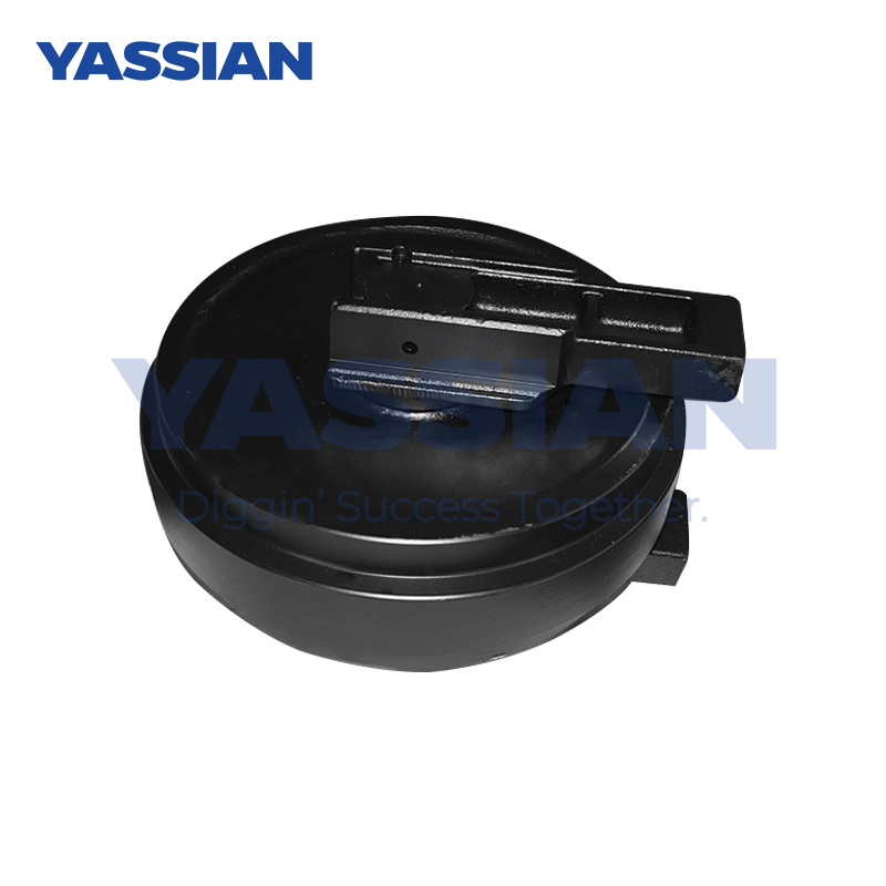 Excavator Wheel Front Idler E325 Assemblage de rouleaux de rechange de courses de courses avant de roulement