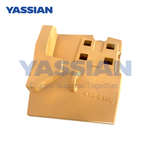 470-9306 Demi-flèche pour chargeur souterrain CAT, main droite 55 mm, bord de coupe demi-flèche pour chargeur, protection des bords de demi-flèche de remplacement Caterpillar à souder/boulonné, bords de segment de chargeur sur pneus CAT, demi-flèche