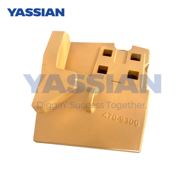 470-9306 Demi-flèche pour chargeur souterrain CAT, main droite 55 mm, bord de coupe demi-flèche pour chargeur, protection des bords de demi-flèche de remplacement Caterpillar à souder/boulonné, bords de segment de chargeur sur pneus CAT, demi-flèche