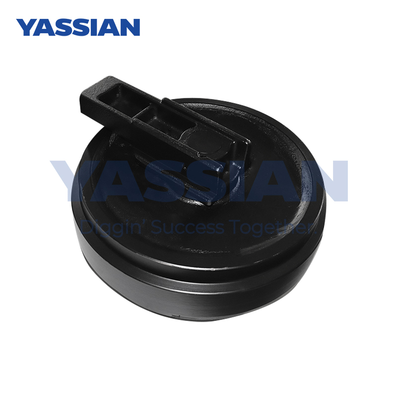 Excavator Wheel Front Idler E325 Assemblage de rouleaux de rechange de courses de courses avant de roulement