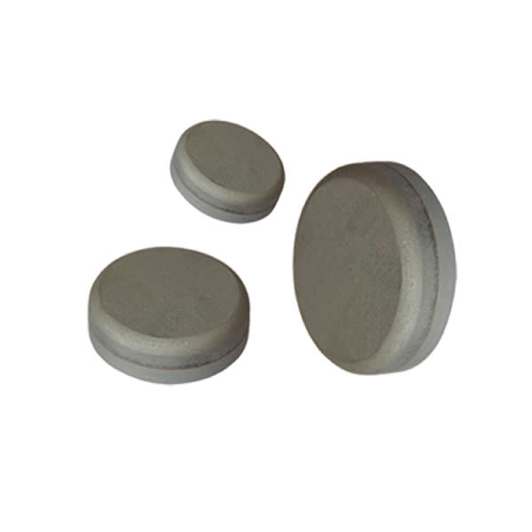 Bouton d'usure en fer blanc à chrome élevé 60 mm