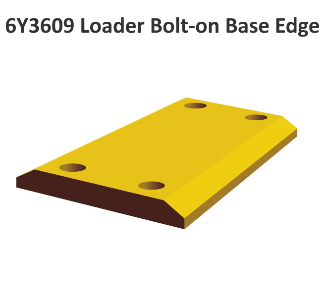 Plaque d'usure du chargeur de bord de base 6Y3609 Bolt-on