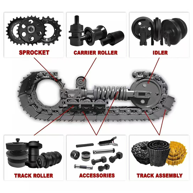 Dozer Parts D6K Track Rouleau inférieur