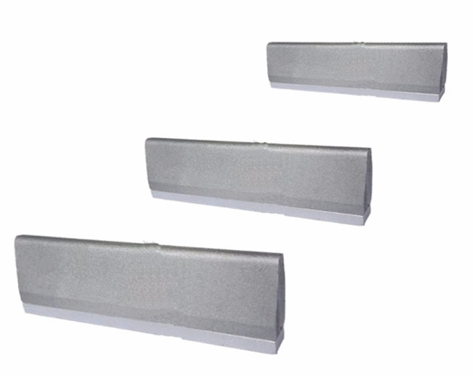 Blocs d'usure en forme d'usure en forme de seau