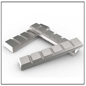 Blocs d'usure double dominal pour la protection d'usure et d'impact