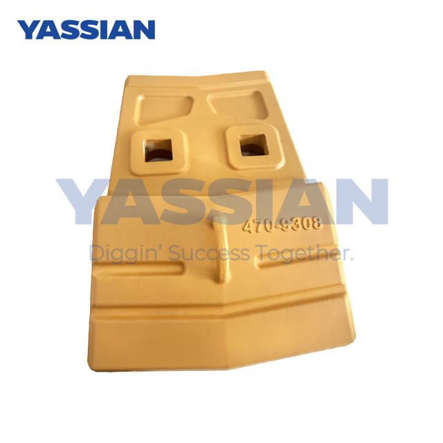 470-9308 4709308 Demi-bord de flèche boulonné RH/LH 55 mm, bord de coupe demi-flèche de chargeur, remplacement de chenille, protection des bords de demi-flèche soudés/boulonnés