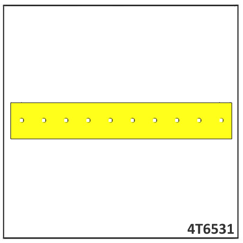 Caterpillar D7 Double Breve Blade Cutting Edge 25 mm 4T6531