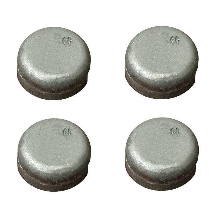 Bouton d'usure en fer blanc à chrome élevé 60 mm