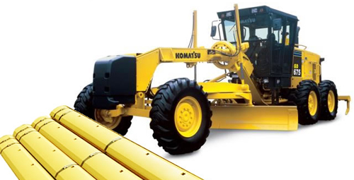 Blades à niveleuse de komatsu