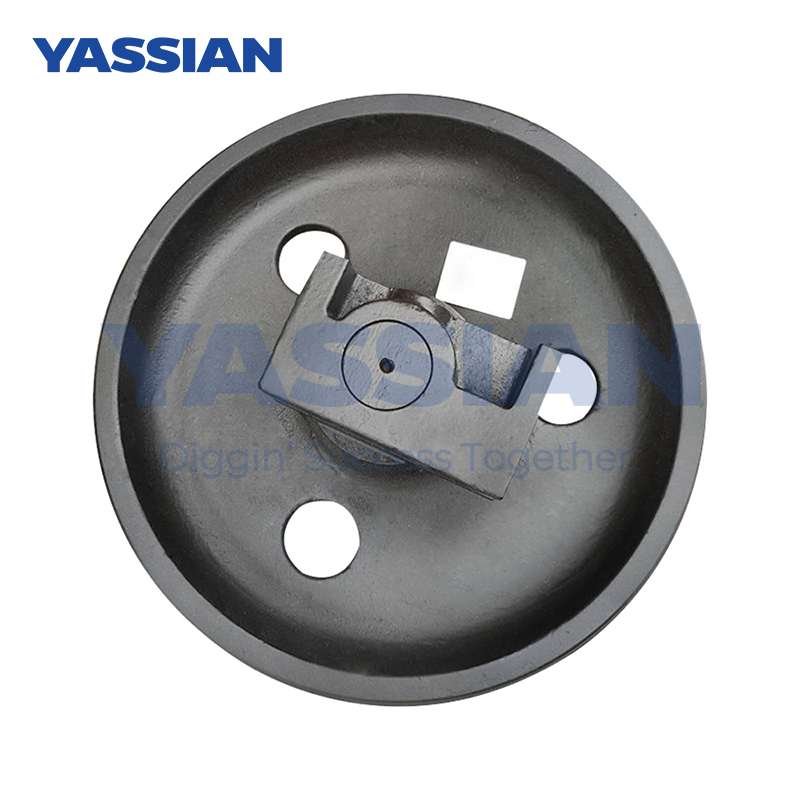 Excavator Wheel Front Idler E325 Assemblage de rouleaux de rechange de courses de courses avant de roulement