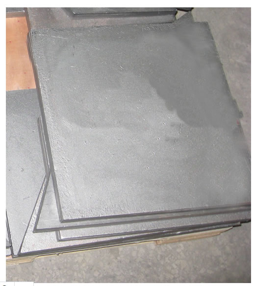 Plaques d'usure laminées en fer blanc