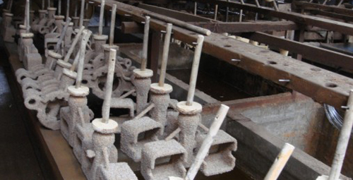Couches de coquille de dents de seau