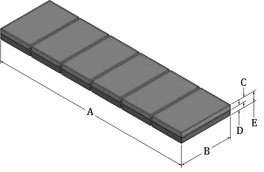 Les bandes de plaquettes WS65 portent des blocs